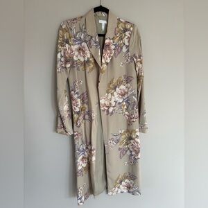 Leith Flower Print Cardigan/Blazer